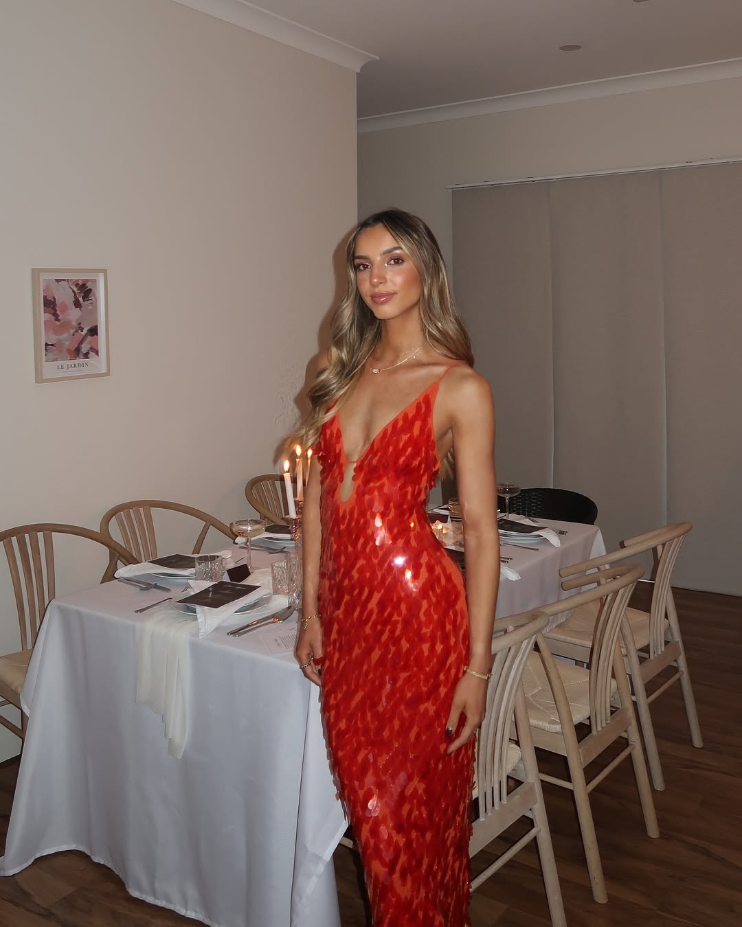 Giselle | Evening Gown Sequin Elegant Open-Back Slim Fit 3