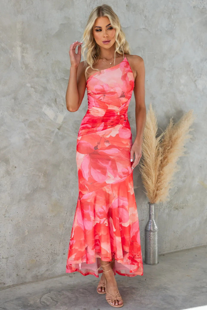 Giselle | Floral Dress Summer Wedding Guest Flowing Elegant Fit 2