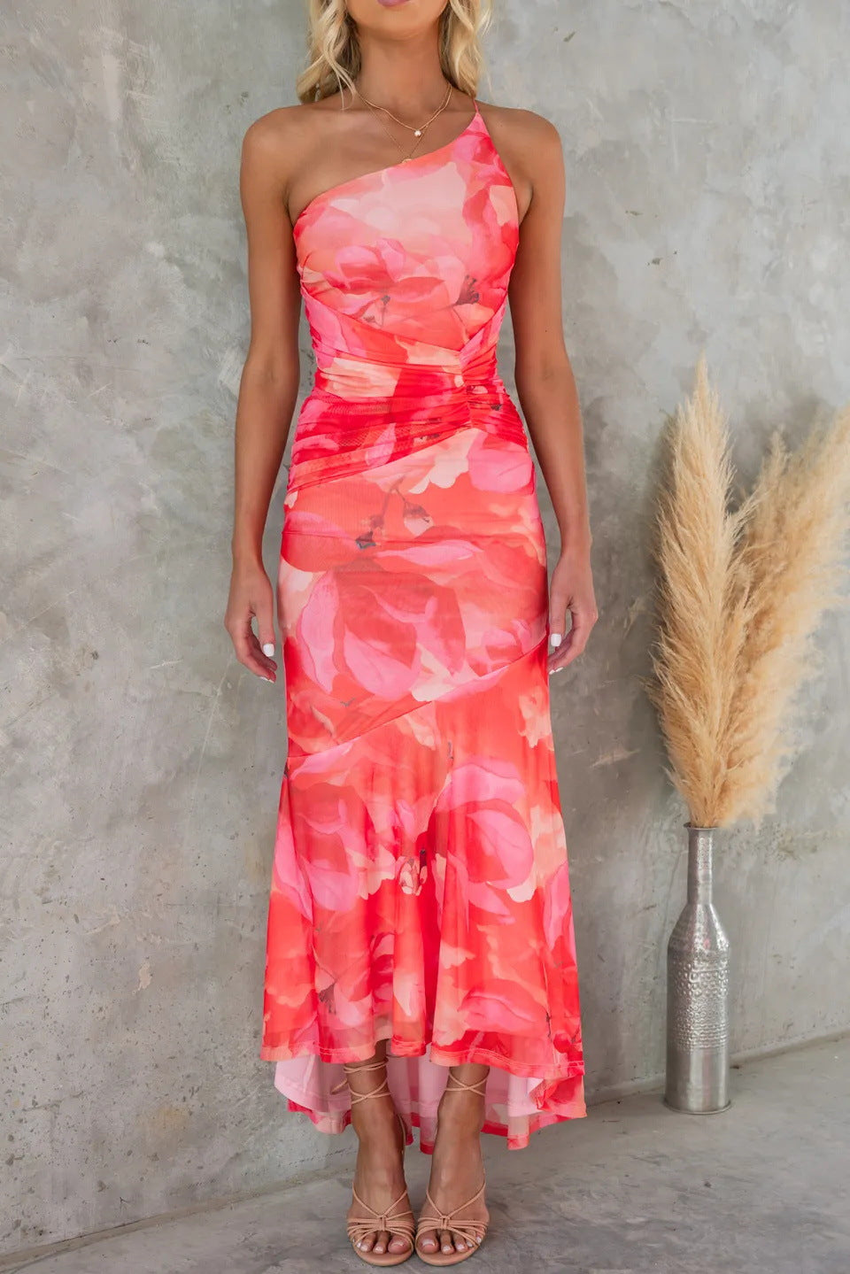 Giselle | Floral Dress Summer Wedding Guest Flowing Elegant Fit 4