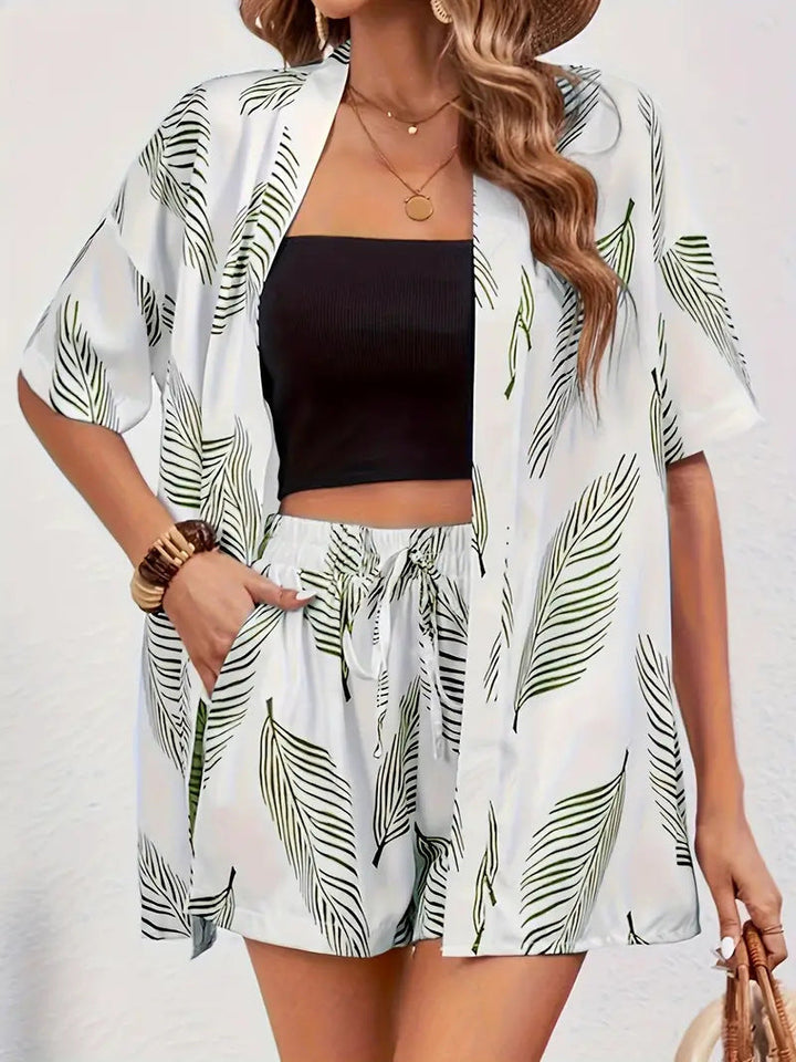 Gloria | Floral Kimono Shorts Co-ord Set 8