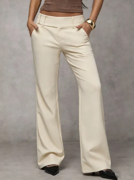 Hannah | Sophisticated High-Waisted Tailored Flared Trousers 13