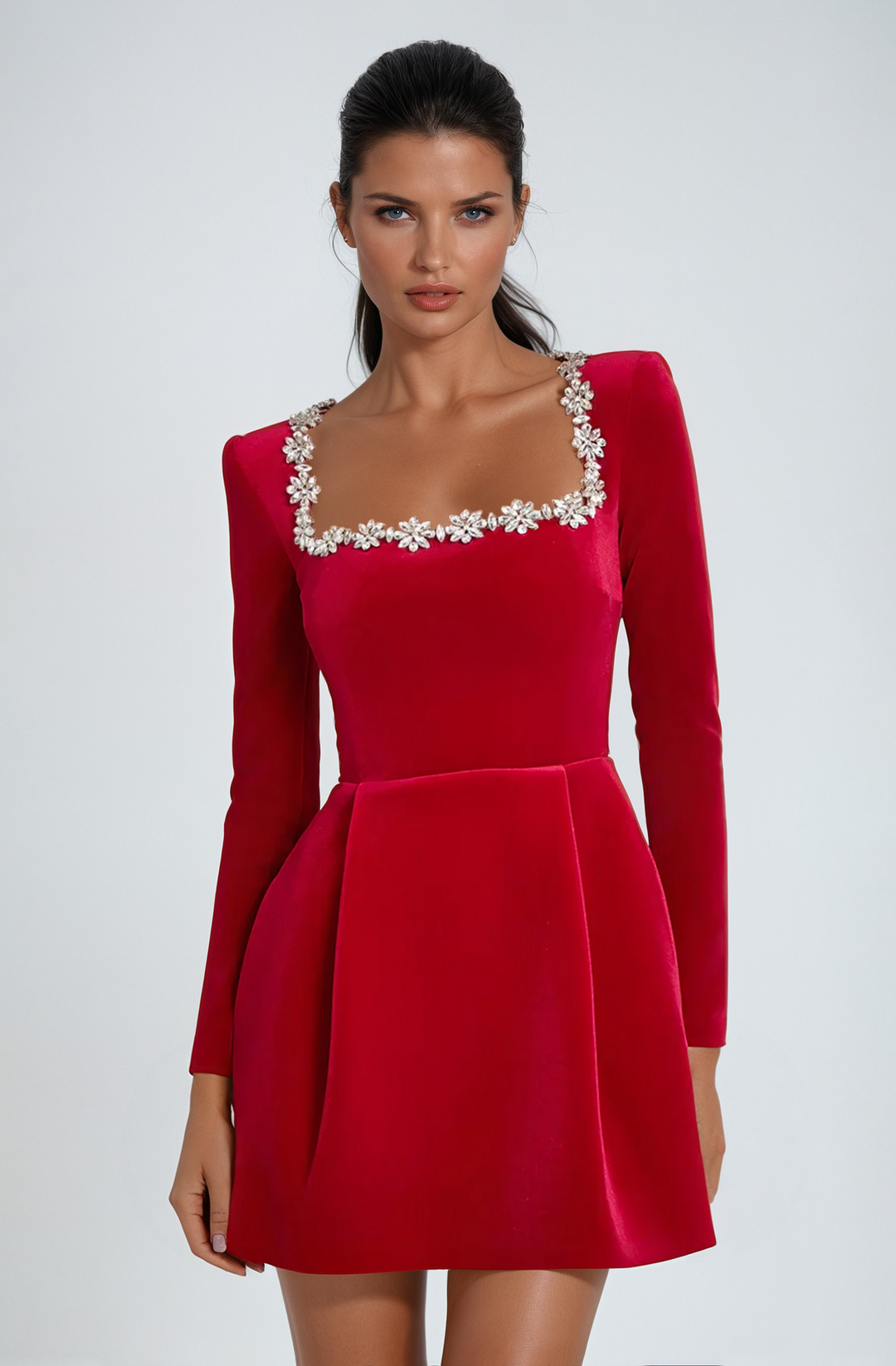 Hannah | Womens Dress Wedding Guest Mini Elegant Tailored Fit 4