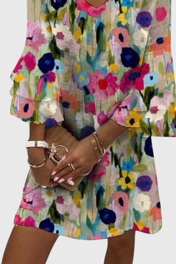 Harper | Romantic Floral Mini Dress with Flattering Fit 1