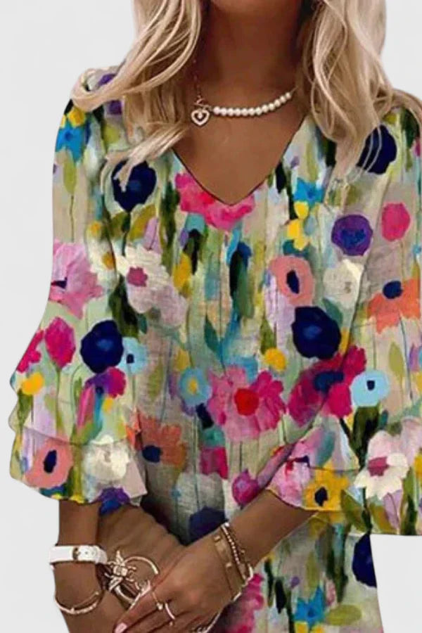 Harper | Romantic Floral Mini Dress with Flattering Fit 2