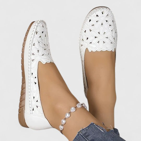 Hazel | Breathable Perforated Casual Slip-On Flats 2