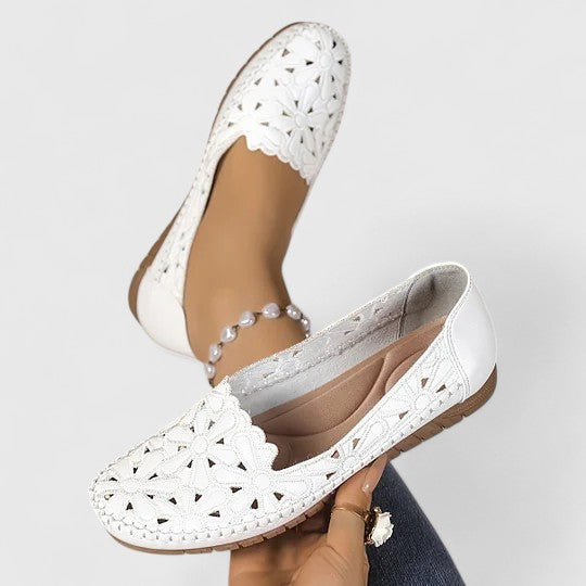 Hazel | Breathable Perforated Casual Slip-On Flats 5