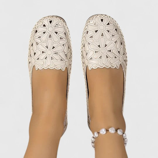 Hazel | Breathable Perforated Casual Slip-On Flats 7