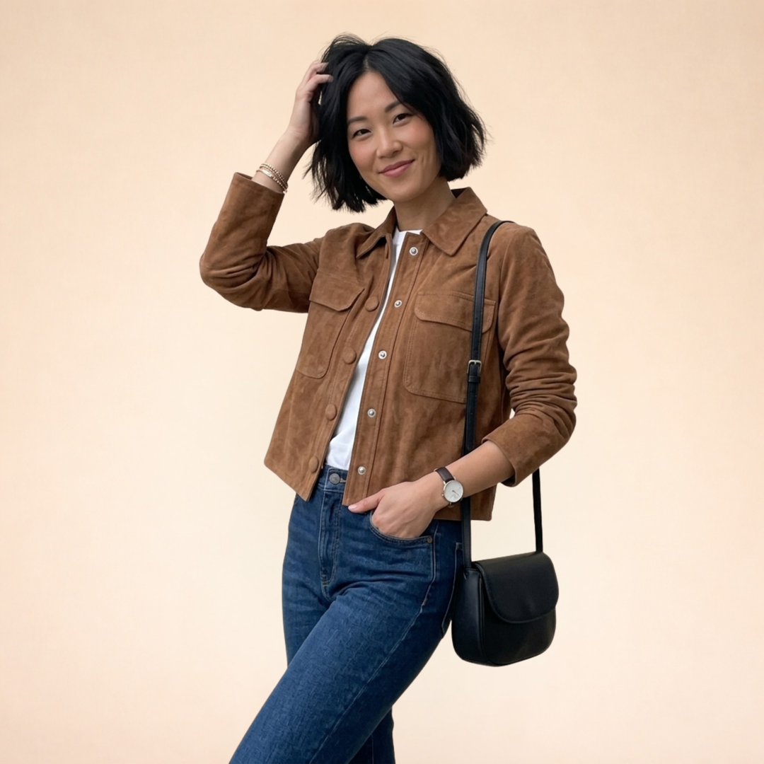 Helena | Comfortable & Timeless Suede Jacket 2