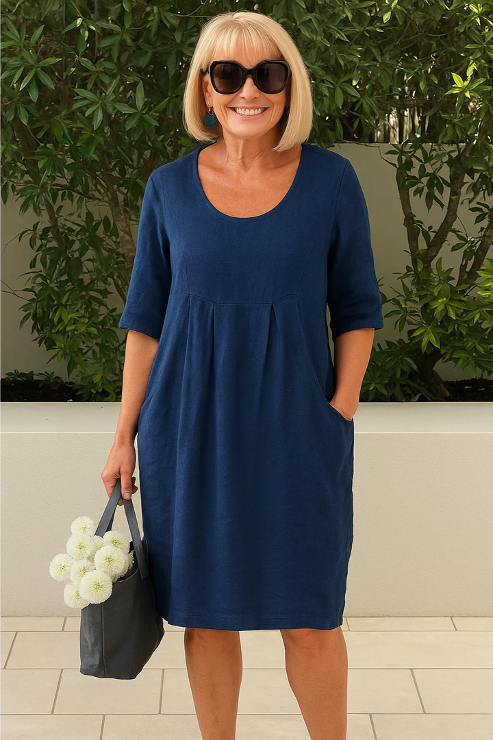 Irene | Relaxed Pleated Everyday Dress 1