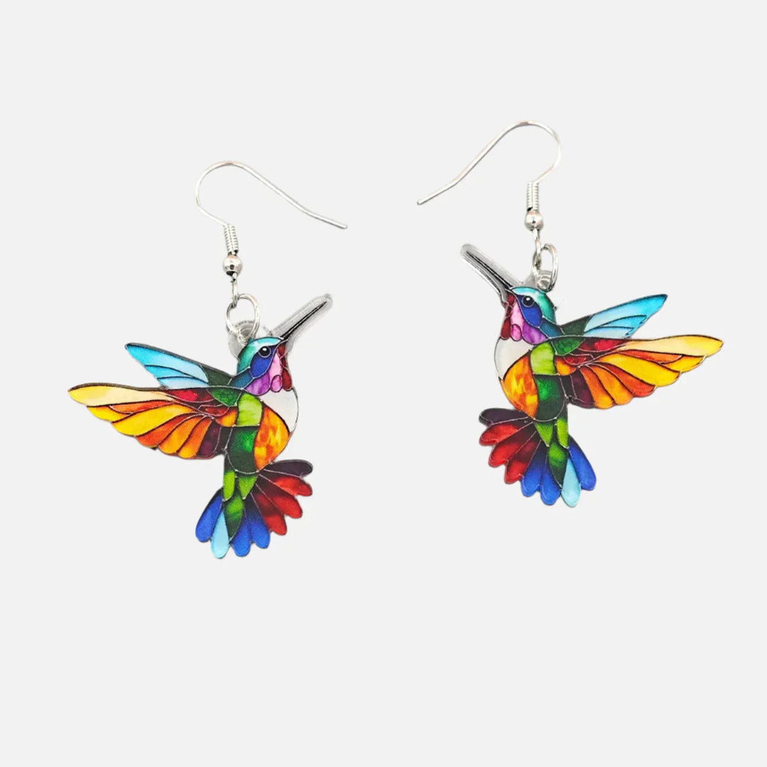 Iris | Colorful & Lightweight Hummingbird Earrings for Women 1