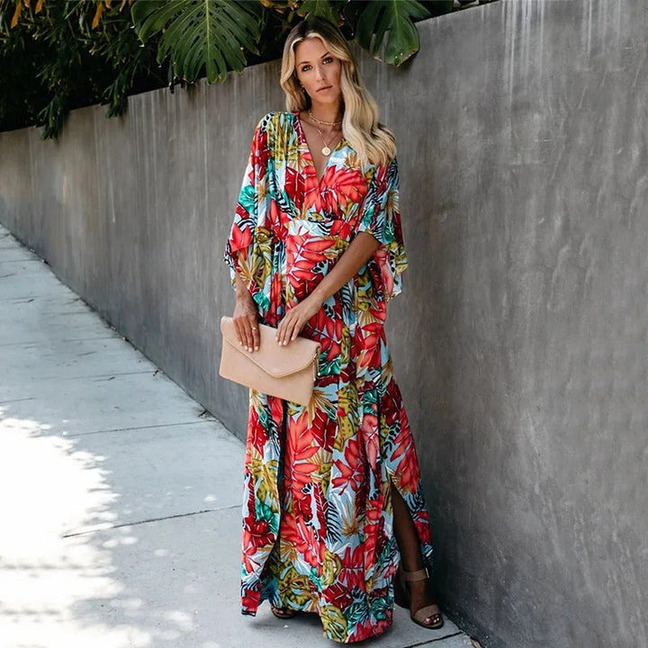 Iris | Maxi Dress Summer Elegant Kimono Bohemian Style 0