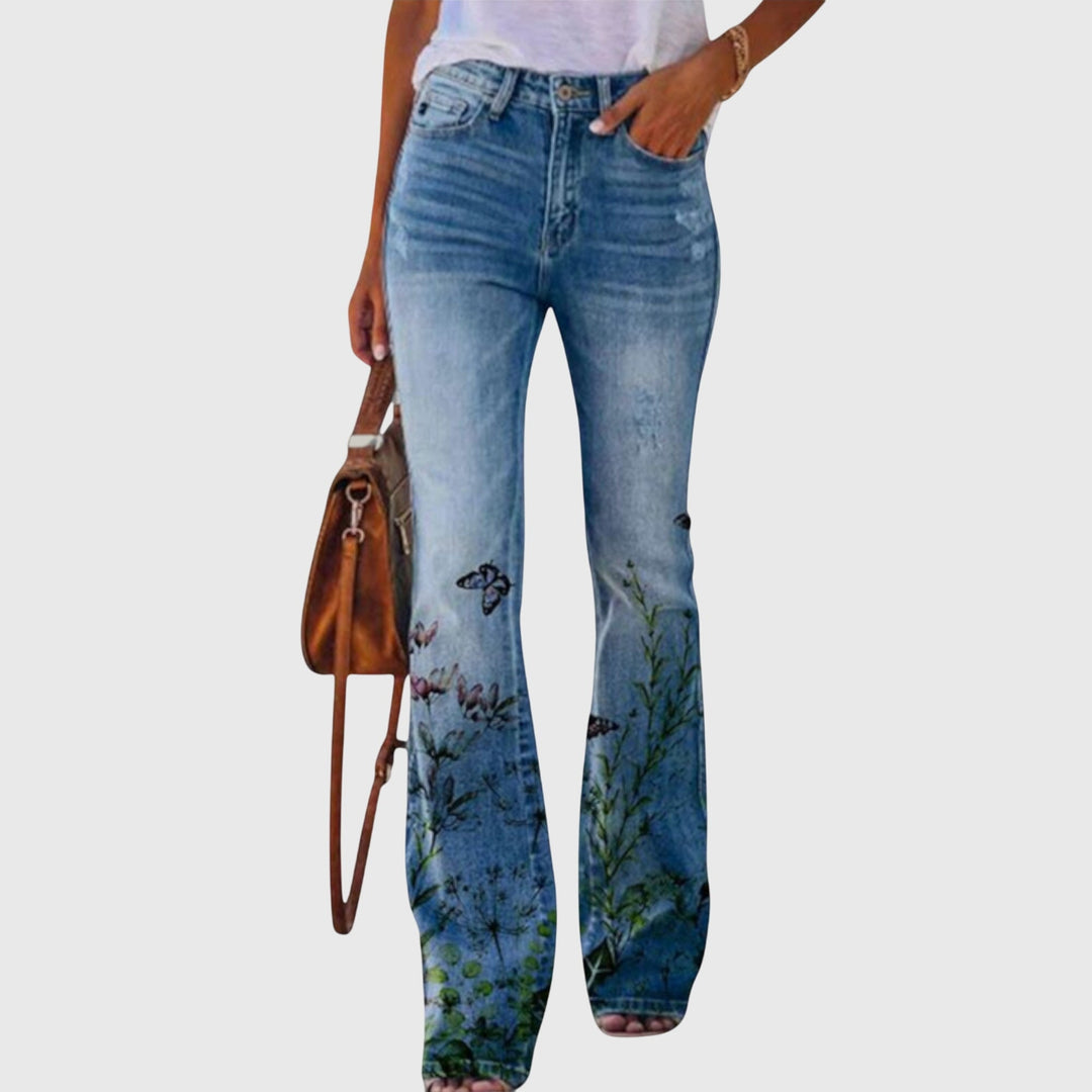 Iris | Sophisticated Wide-Leg Floral Pants 2