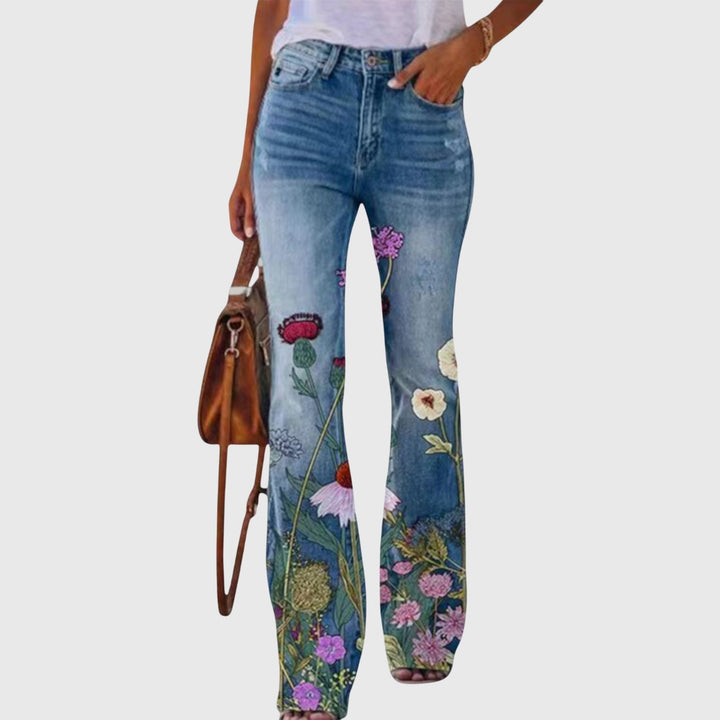 Iris | Sophisticated Wide-Leg Floral Pants 3