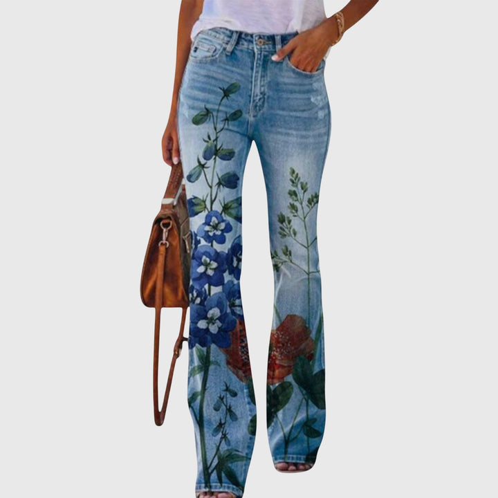 Iris | Sophisticated Wide-Leg Floral Pants 5