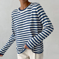 Sophia | Maglione a righe nautiche chic ed elegante a maniche lunghe