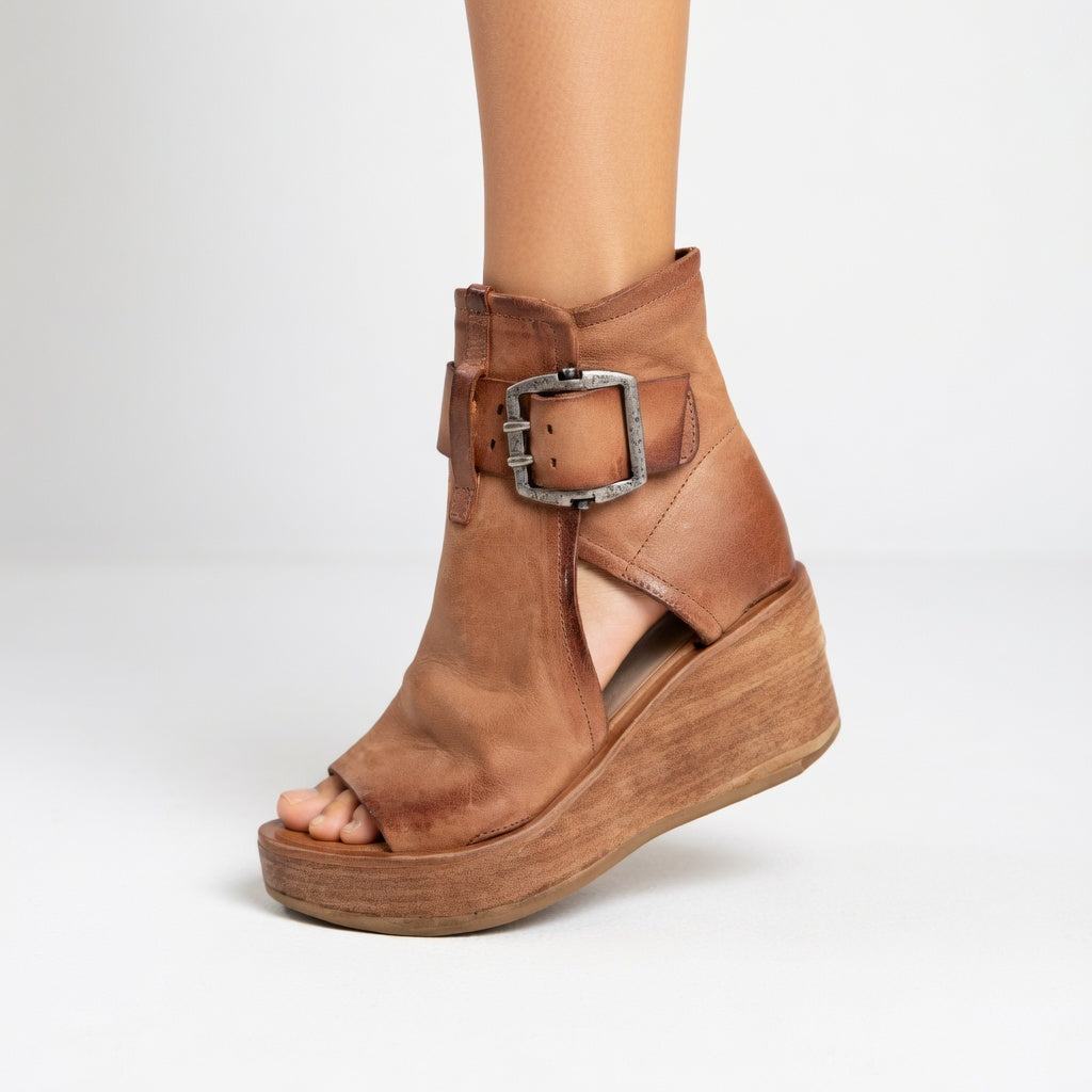 Isabella | Comfortable Wedge Sandals with Adjustable Ankle Strap 2