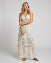 Serena | Abito lungo boho in pizzo