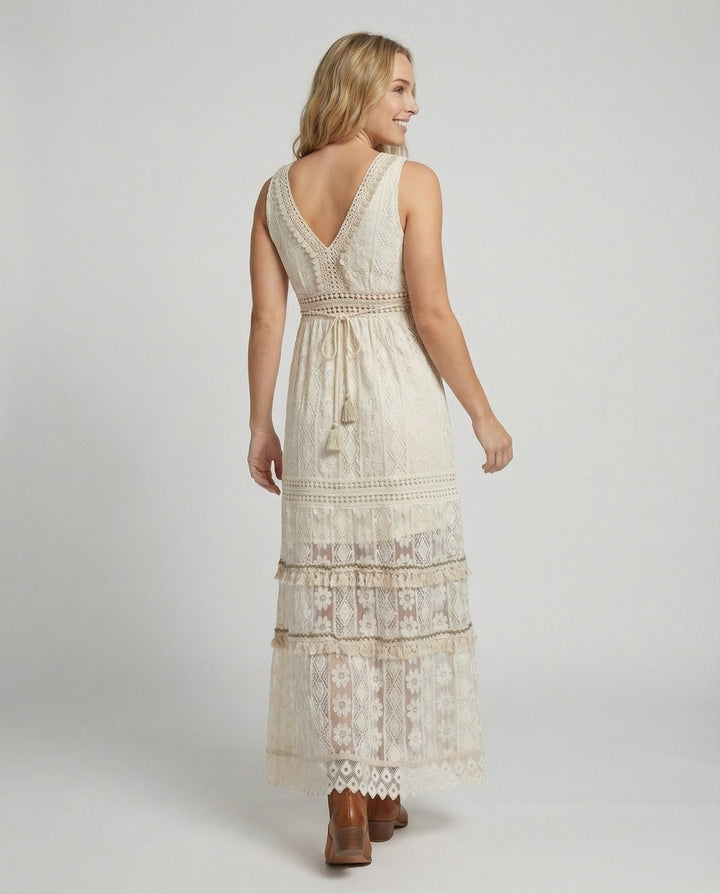 Isabella | Elegant And Breathable Summer Boho Lace Dress 3