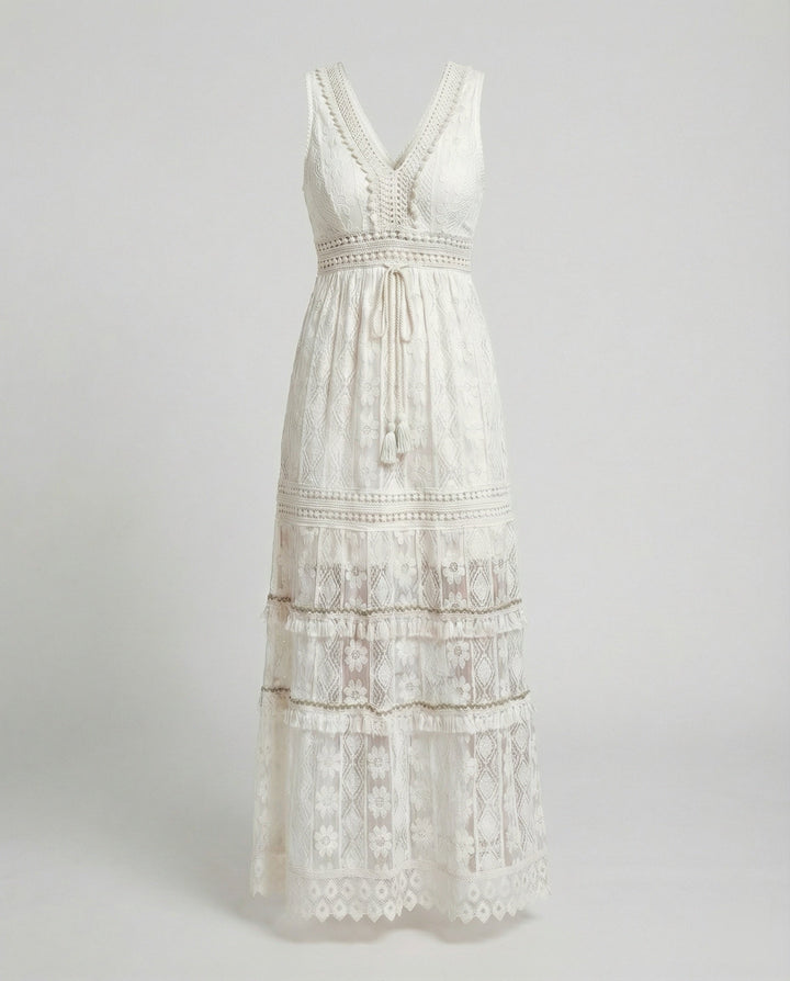 Isabella | Elegant And Breathable Summer Boho Lace Dress 5