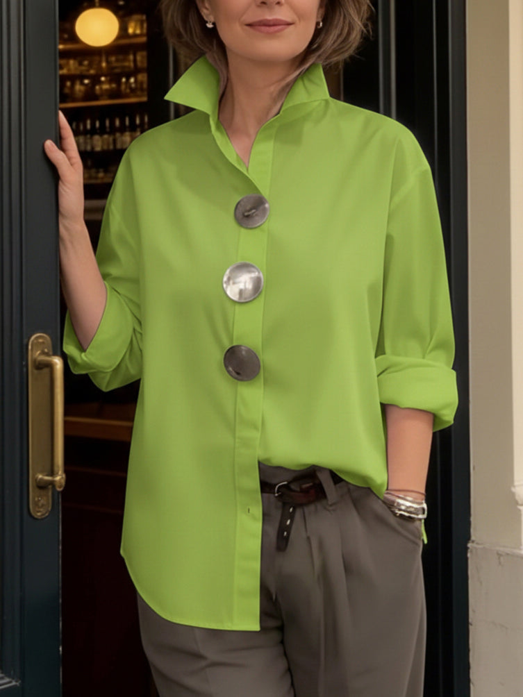 Isabella | Elegant and modern blouse with a stand-up collar 1