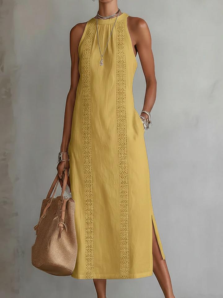 Isabella | Embroidered Breathable Summer Midi Dress 2