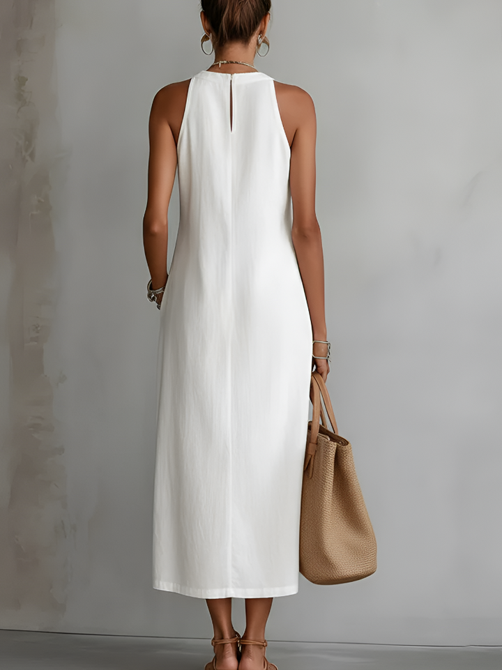 Isabella | Embroidered Breathable Summer Midi Dress 7