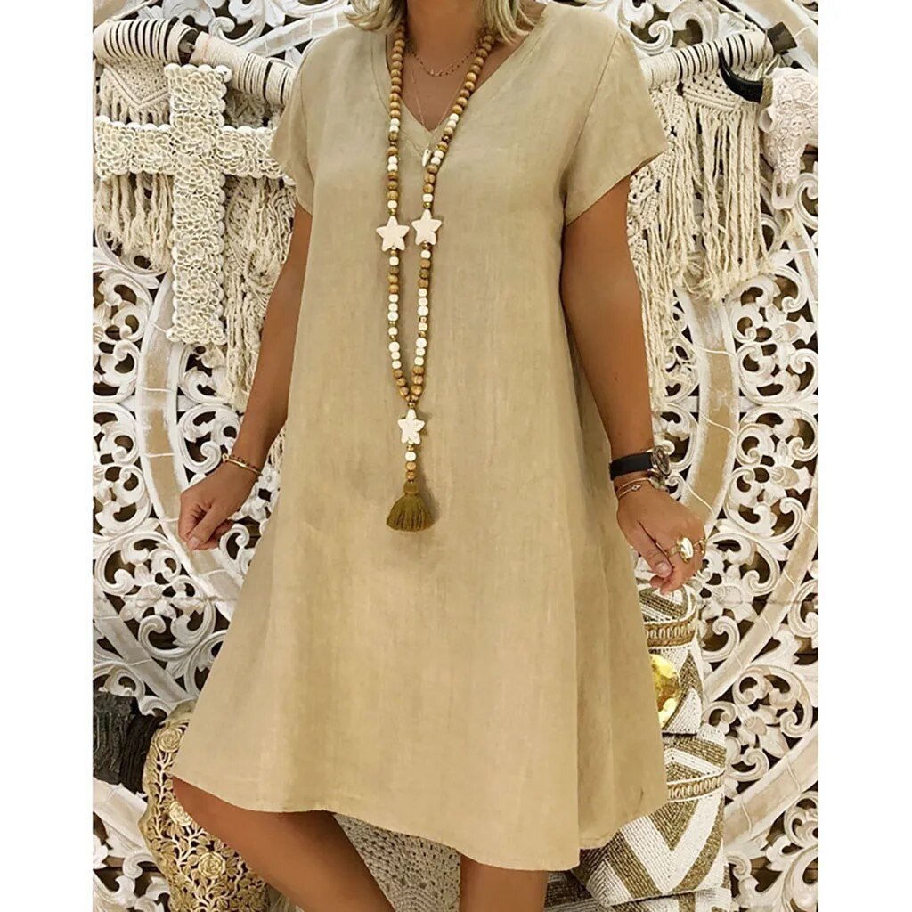 Isabella | Flattering Short Sleeve A-Line Mini Dress 0