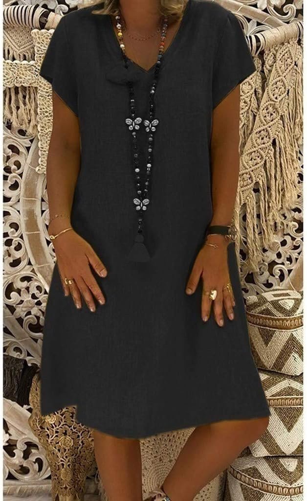 Isabella | Flattering Short Sleeve A-Line Mini Dress 2