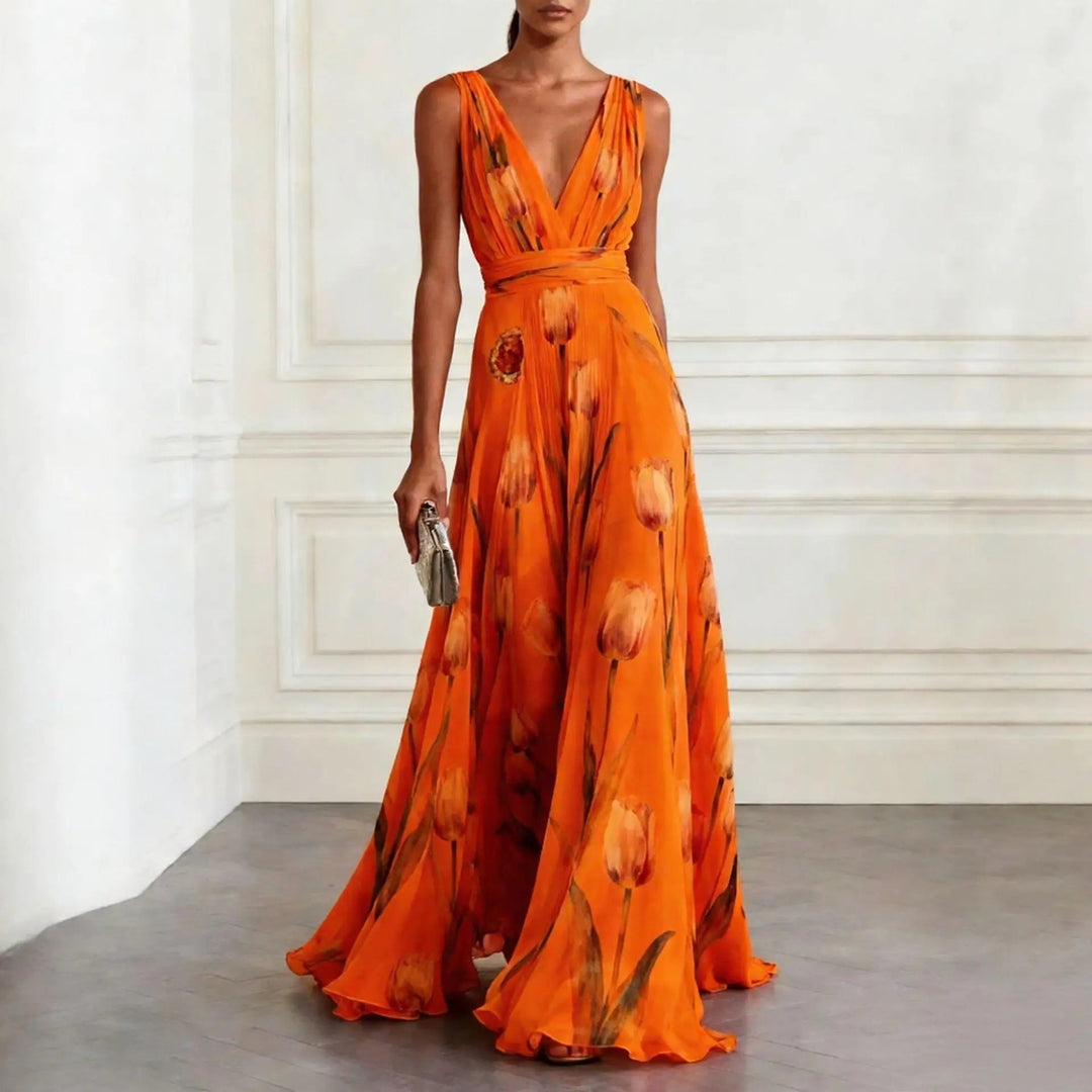 Isabella | Floral Maxi Dress Long Elegant Wrap Style 2