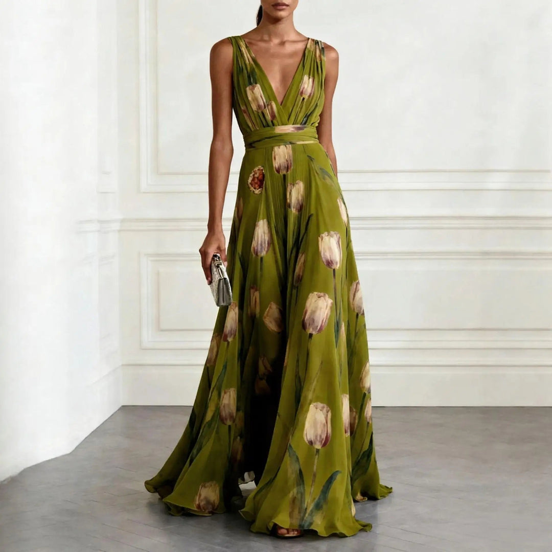Isabella | Floral Maxi Dress Long Elegant Wrap Style 3