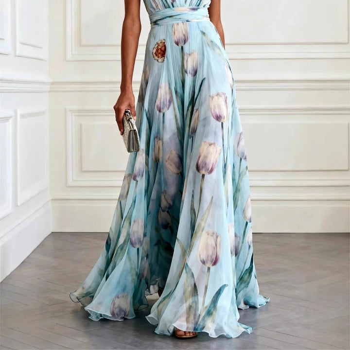 Isabella | Floral Maxi Dress Long Elegant Wrap Style 4