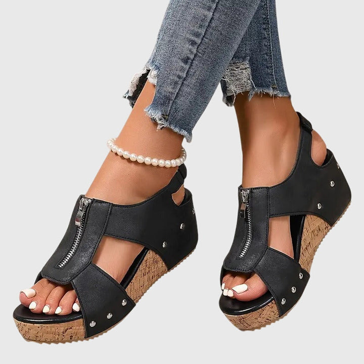 Isabella | Women's Orthopedic Zipper Support Sandal 3