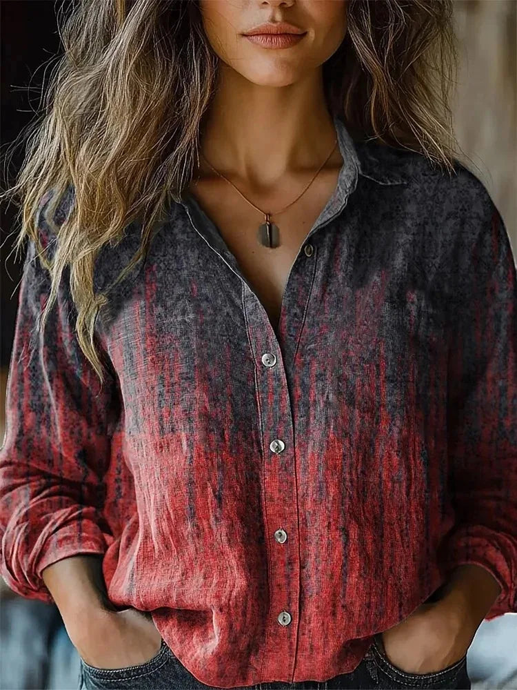 Isabella | Womens Blouses Floral Vintage Loose Fit Cotton Blend 5