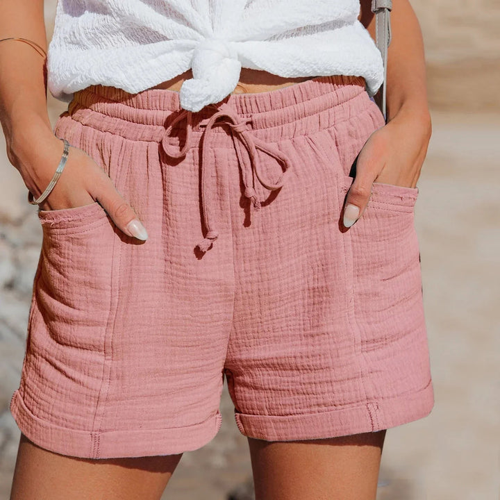 Isla | Airy Linen-Feel Summer Shorts with Lace Accents 4