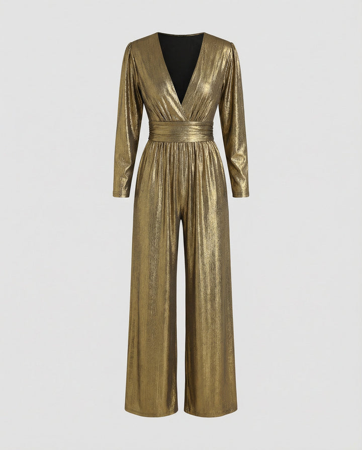 Isla | Elegant Luminous Wide-Leg Jumpsuit 4
