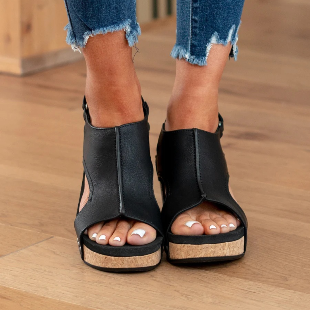 Isla | Orthopedic Wedge Sandals with Soft Suede Comfort 4