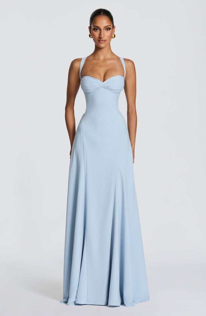 Isla | White Maxi Dress Sweetheart Neckline Elegant Summer Fit 2