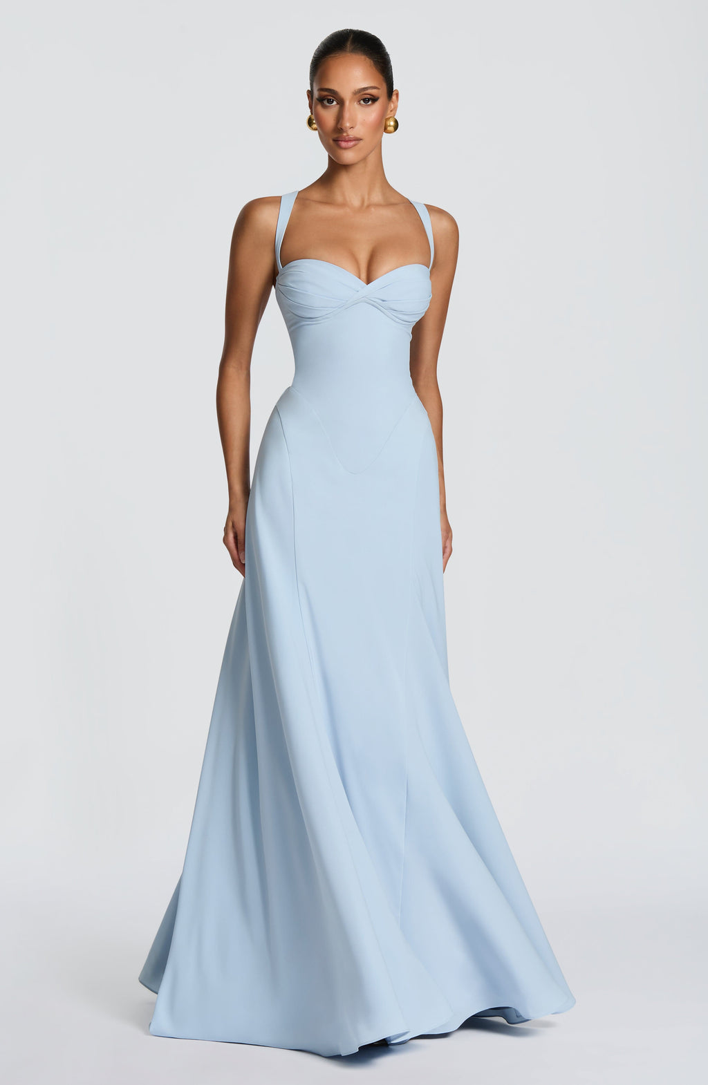 Isla | White Maxi Dress Sweetheart Neckline Elegant Summer Fit 4