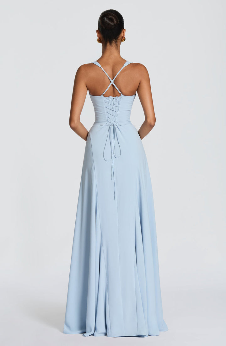 Isla | White Maxi Dress Sweetheart Neckline Elegant Summer Fit 6