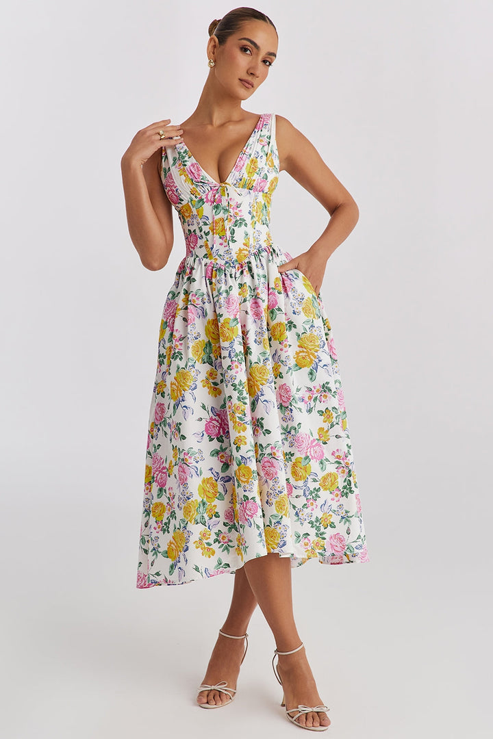 Isla | Womens Dress Summer Wedding Guest Elegant Flattering Fit 0