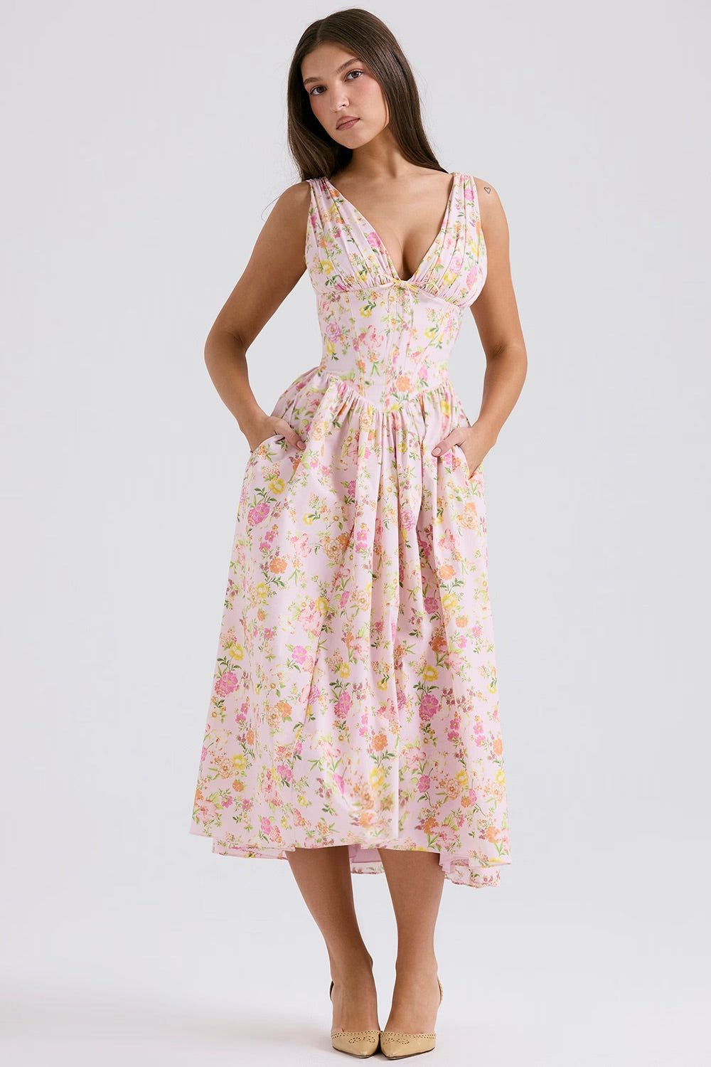 Isla | Womens Dress Summer Wedding Guest Elegant Flattering Fit 1