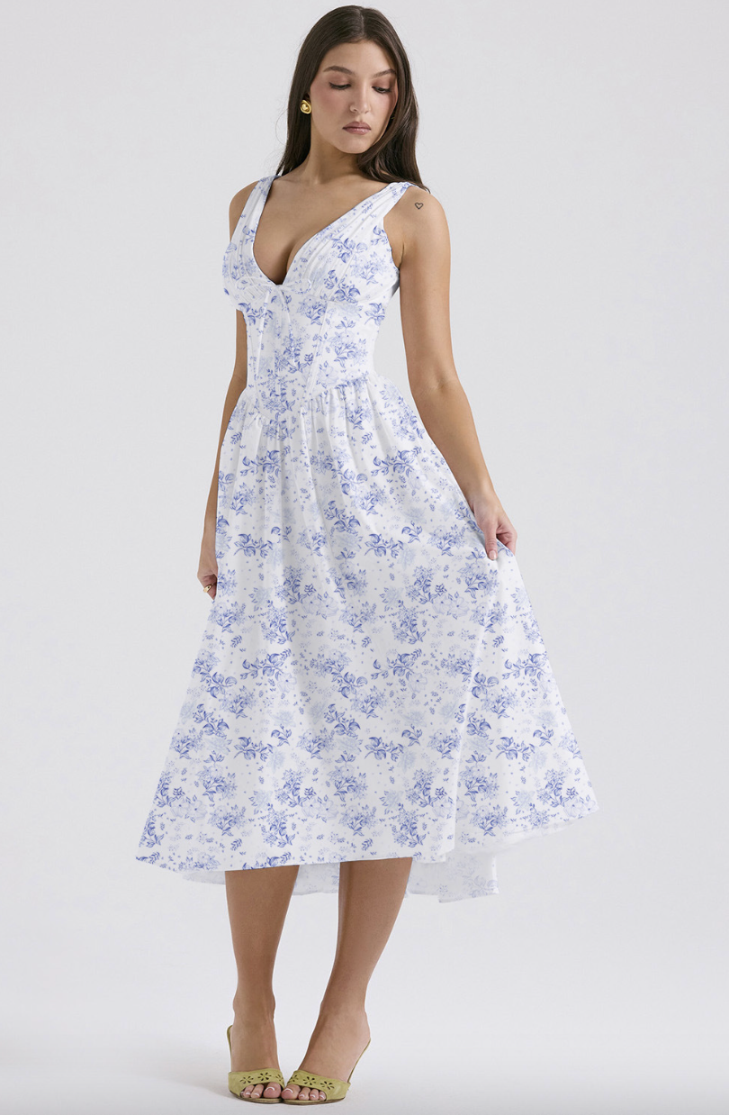 Isla | Womens Dress Summer Wedding Guest Elegant Flattering Fit 2