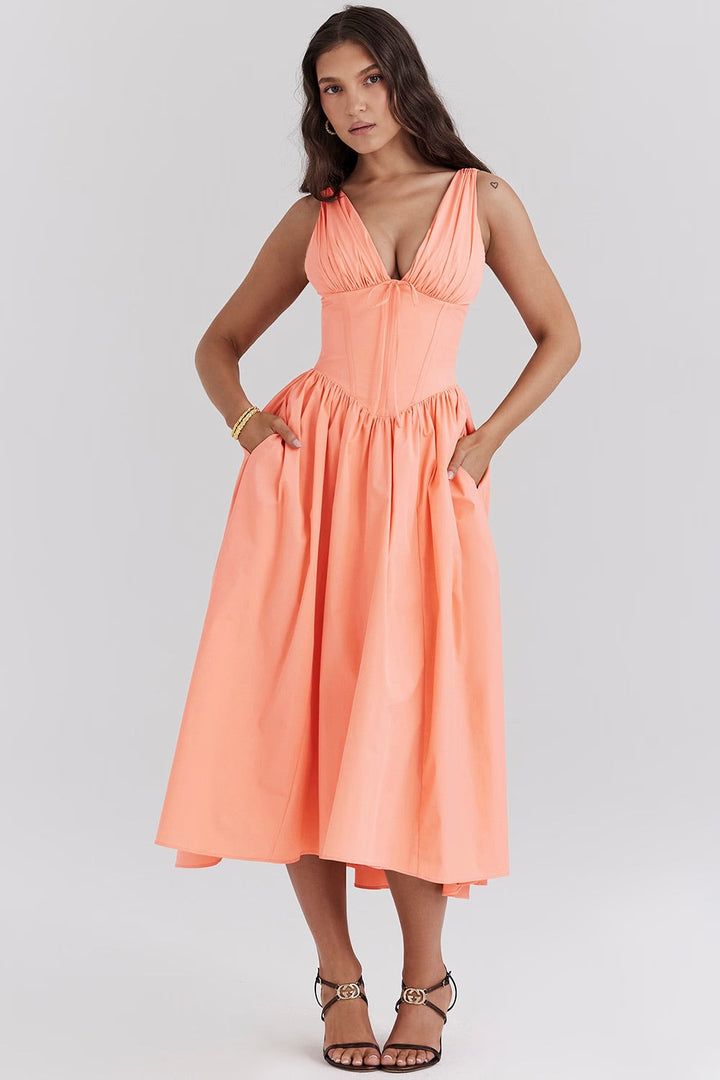 Isla | Womens Dress Summer Wedding Guest Elegant Flattering Fit 3