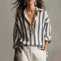 Tonette | Camicia elegante a righe con bottoni