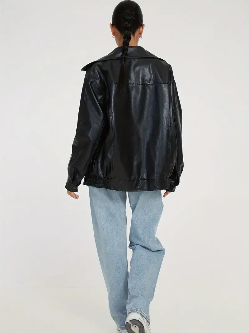 Jaxon | Black Leather Jacket – Timeless, Elegant & Versatile Design 2