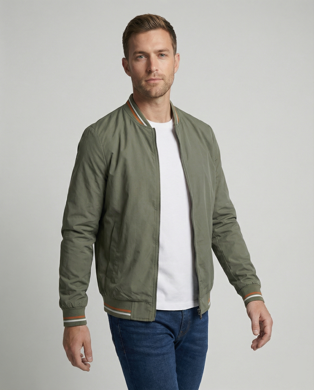 Jeffrey | Modern Slim-Fit Lightweight Bomber Jacket 0
