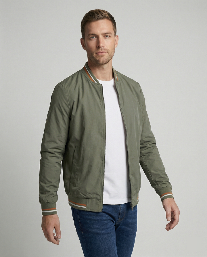 Jeffrey | Modern Slim-Fit Lightweight Bomber Jacket 0