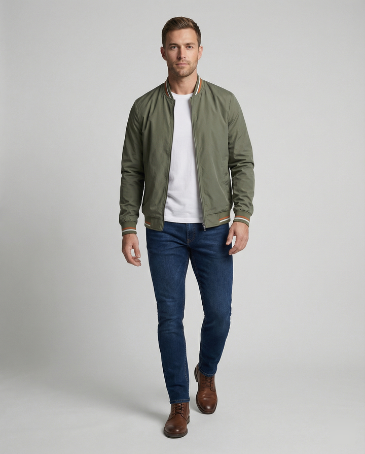 Jeffrey | Modern Slim-Fit Lightweight Bomber Jacket 1