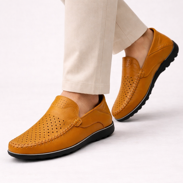 Jelle | Breathable genuine leather loafers 1