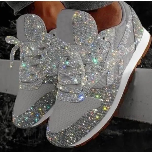 Jennifer | Glamorous and Cushioned Women's Glitter Sneakers 4
